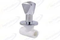 Вентиль PPR с хромированной удлиненной ручкой LUX, RTP (РосТурПласт)