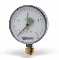 Манометр радиальный MRP (F+R201), подключение снизу, Watts