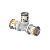 Тройник-пресс S-Press Plus PPSU редукционный, серый