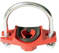 Хомут резьбовой седёлка с U-образной скобой, диаметр 32 мм, переход на 25 мм