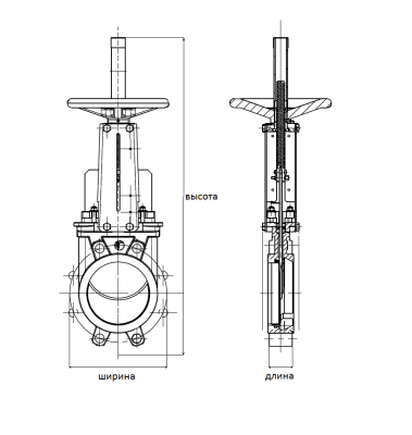 Шиберная задвижка VG6400 со штурвалом, Tecofi В Набережных Челнах