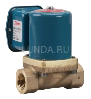 Клапан соленоидный EV225B с сервоприводом, для пара, с катушкой, Danfoss В Набережных Челнах
