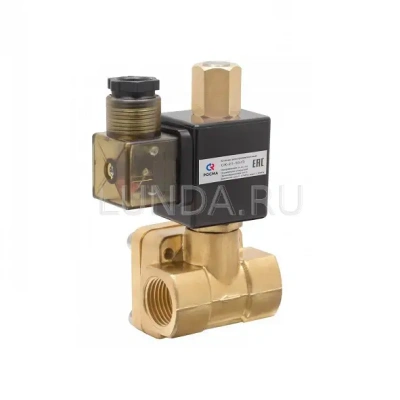 Клапан соленоидный с сервоприводом и катушкой, двухходовой, непрямого действия (нормально открытый), Росма В Набережных Челнах