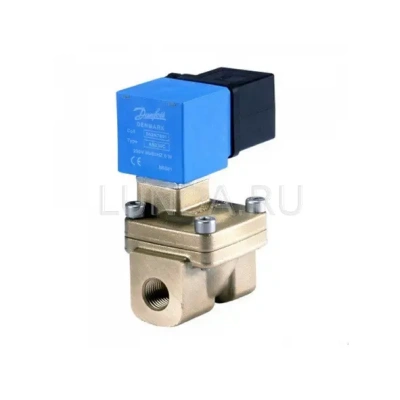 Клапан соленоидный EV220W 10-50, с сервоприводом, с катушкой, уплотнение NBR (нормально закрытый), Danfoss В Набережных Челнах