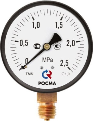 Манометр, Тип ТМ серия 10, общетехнический, с повышенным классом точности, Росма В Набережных Челнах